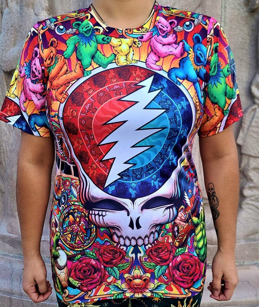 grateful dead skull shirt