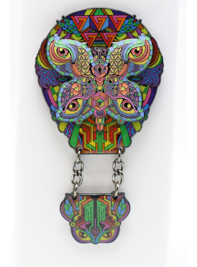Butterfly Balloon Official Electric Forest Lapel Pin