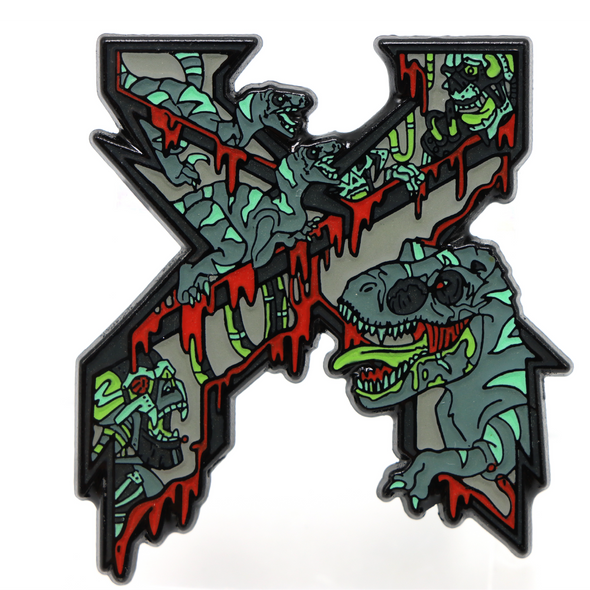 Excision Dino Gore Lapel Pin