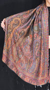 Mahogany Bloom Paisley Pashmina