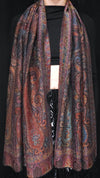 Mahogany Bloom Paisley Pashmina