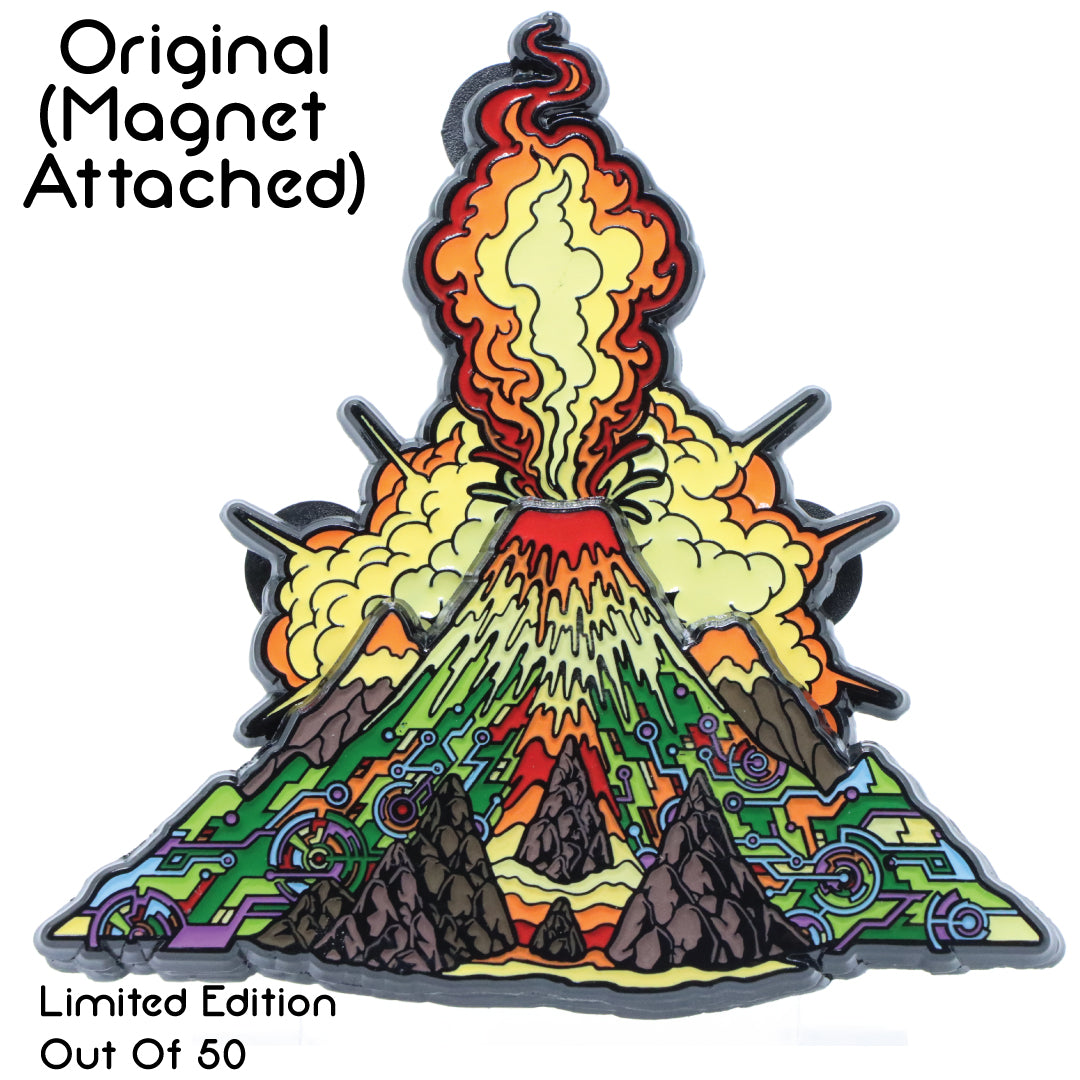 Volcano Pin Let's Get Lost 2024 Volcano Magnet Lapel Pin – PinStopShop