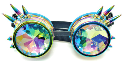 Anodized Spiked Kaleidoscope Goggles