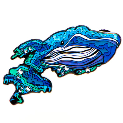 Blue Whale Lapel Pin