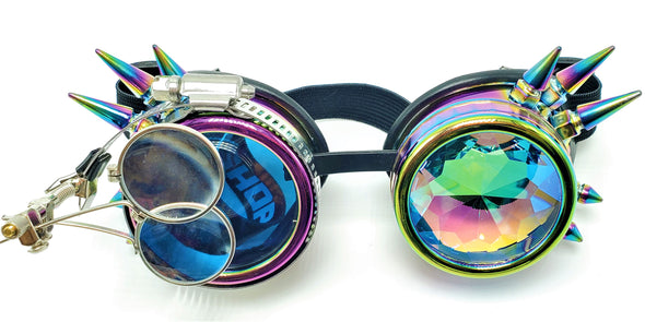 Dapper Steam-Punk Kaleidoscope/Tinted Goggles