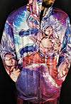 Dragon Ball Super Goku Vegeta Hoodie Front Arms In Pocket