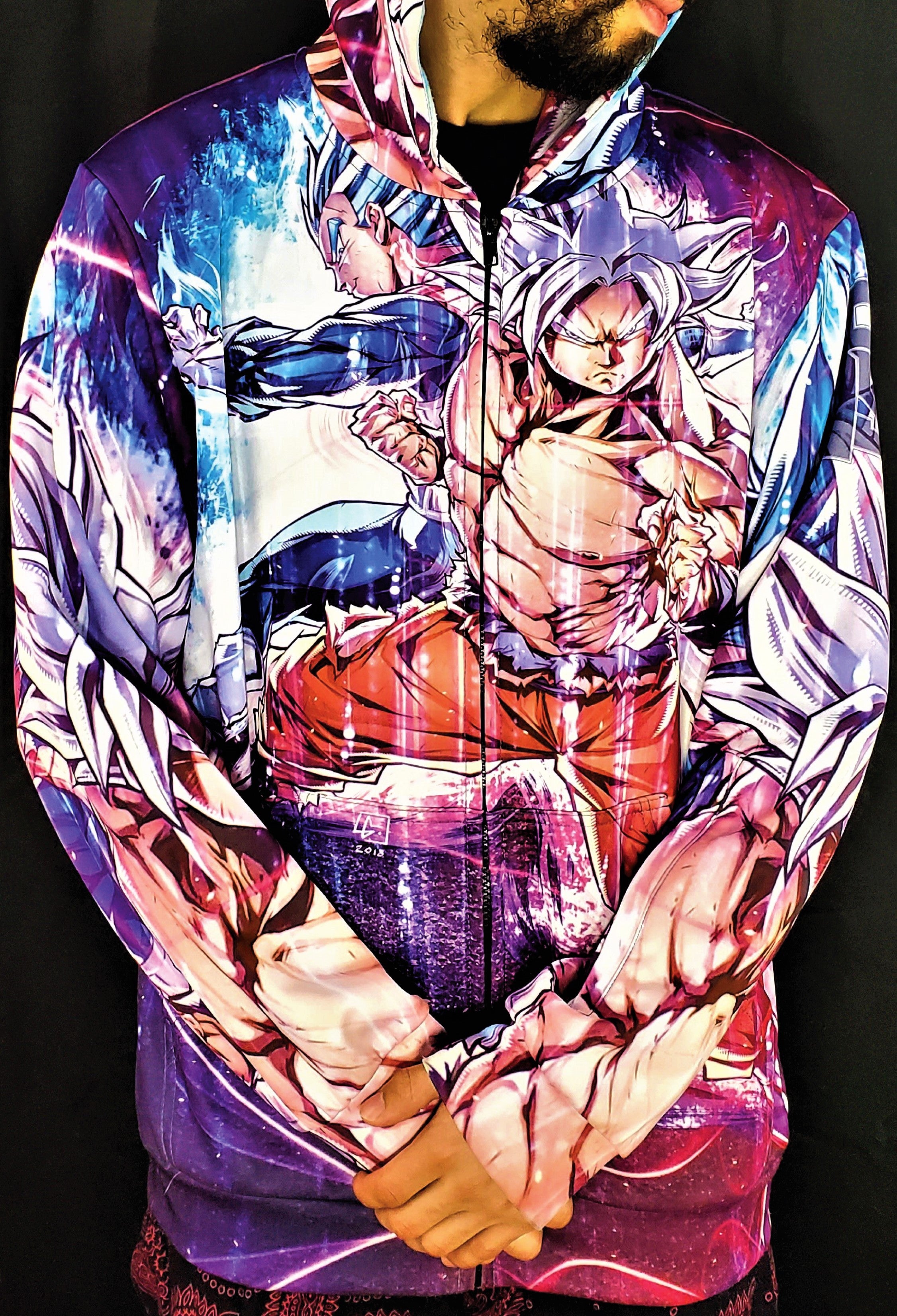 Dragon Ball Z Hoodie Men Super Saiyan Black Goku Rose Dragon Ball