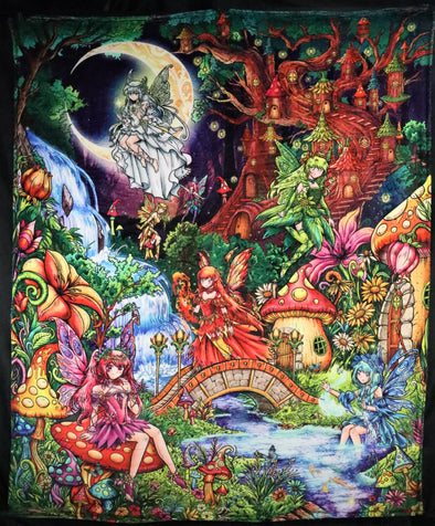 Fairy Forest Reversible Blanket