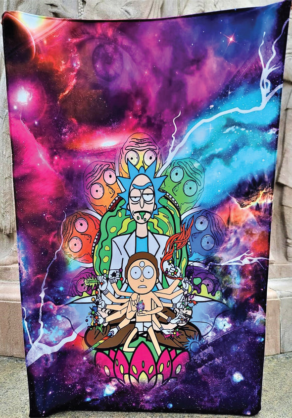 Rick and Morty Flow Wars Tapestry