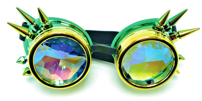 Lemon Lime Kaleidoscope Goggles