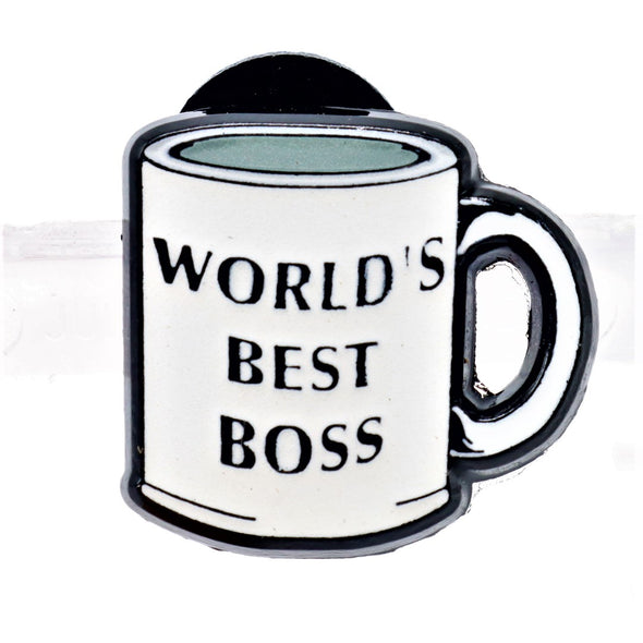 World's Best Boss Mini Mug Lapel Pin