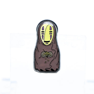 No Face Coins Lapel Pin