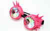 Perfect Pink Spiked Kaleidoscope Goggles