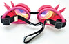 Perfect Pink Spiked Kaleidoscope Goggles