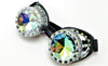 Silver BeDazzled Kaleidoscope Goggles