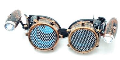 Dapper Steam-Punk Tinted Kaleidoscope Goggles