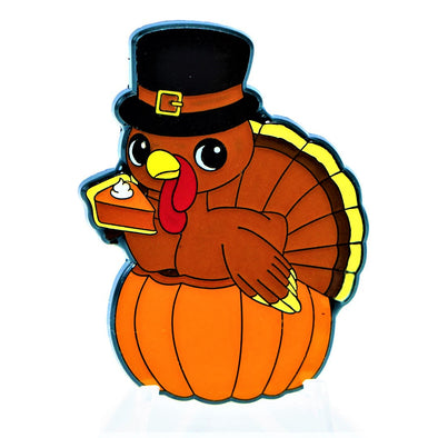 Thanksgiving Turkey Pie Lapel Pin