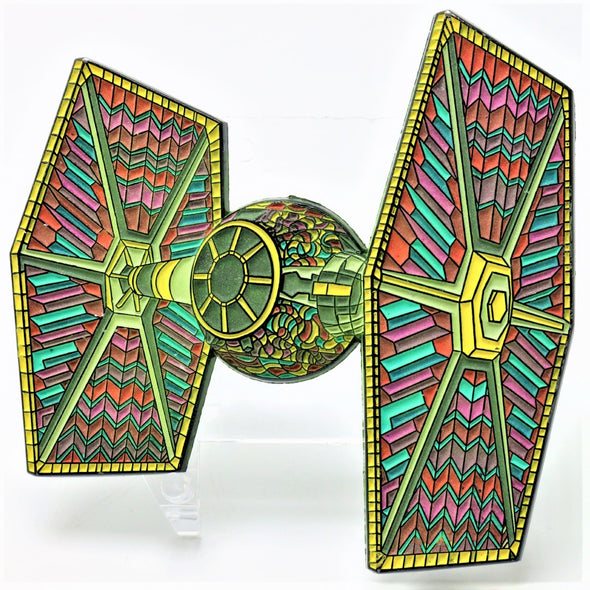 Star Wars: Psychedelic Tie-dye TIE Fighter Lapel Pin