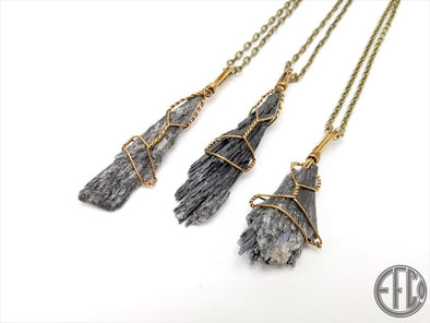 Black Kyanite Simplicity Pendant